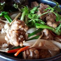 Temphe and rice bowl :) at Goodsouls Kitchen in Chiang Mai