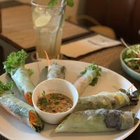 Fresh vegetable rolls at Goodsouls Kitchen in Chiang Mai