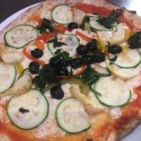 Vegetarian Pizza ( vegan cheese available) at Basilico in Oranmore