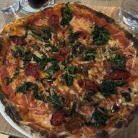 Vegan Spinach pizza    at Basilico in Oranmore