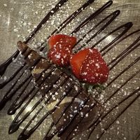 Coconut chocolate tarte   at Basilico in Oranmore