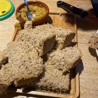 Bread with wannabe tapenade at Het Strand - The Strand in Leuven