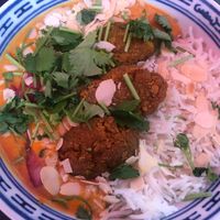 Tofu Kofta (this dish was amazing!) at Het Strand - The Strand in Leuven