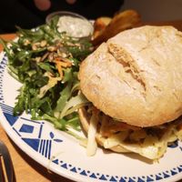 Falafel burger at Het Strand - The Strand in Leuven