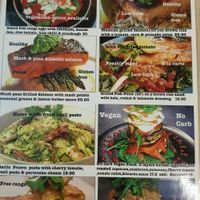 menu at Whispers Cafe in Parramatta