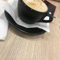Small soy latte, on point ☝️  at Whispers Cafe in Parramatta