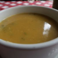 Menu soup at El Arbol de la Vida - Maybe closed in Medellin