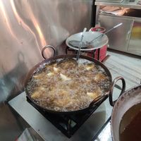 Cooking Samosa at Gautam Sweets - Tip Top in Kathmandu