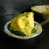 Dhokla (a Gujarati breakfast dish) at Gautam Sweets - Tip Top in Kathmandu
