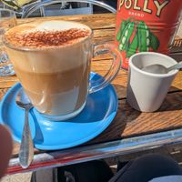 Coffee and toastie! at Sundowners in Exmouth