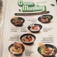 Green Monday free meal menu at BMS Organics - Seremban 2 in Seremban