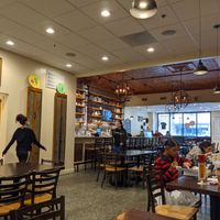 Inside seating area at Pretzel and Pizza Creations in Hagerstown
