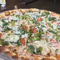 20” Vegetarian made vegan with vegan cheese and no butter  at Pretzel and Pizza Creations in Hagerstown