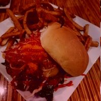 Thai black bean burger at The Social Bar + Kitchen in New London