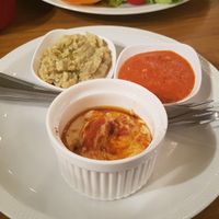 Hummus, harissa ans baba ganoush at The Falafelist in Chiang Mai