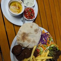 Falafel platter! at The Falafelist in Chiang Mai