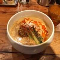 Limited menu only available on Friday. 担々麺 at Noodle Stand in Tokyo