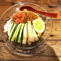 Summer time limited menu Hiyashi Chuka vegan version!! at Noodle Stand in Tokyo