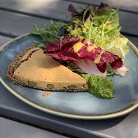 Seasonal tart. So delicious. The pesto could have HS a bit more flavour, though I enjoyed everything else.  at W6 Garden Centre Cafe in West London
