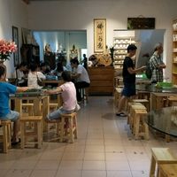 inside the restaurant at Chun Tian Tea House in Muar
