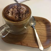 Soya cappuccino  at the third cafe in Liverpool