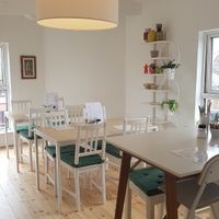 One of the upstairs rooms  at the third cafe in Liverpool