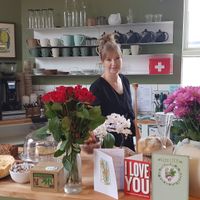 The owner, Carole at the third cafe in Liverpool