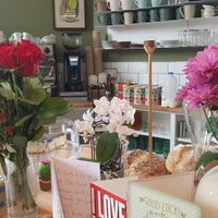The counter  at the third cafe in Liverpool