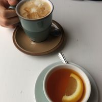 Soya and almond milk available  at the third cafe in Liverpool