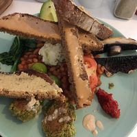 Vegan breakfast at the third cafe in Liverpool