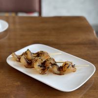 Squid ginger skewers  at Zen Oasis in Berrima