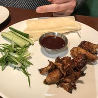 Seitan pancakes  at Eat Street in Belfast