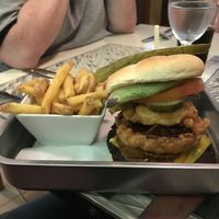 New York burger at Eat Street in Belfast