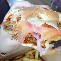 Delivery: Bac'n cheeseburger at Eat Street in Belfast