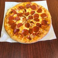 Pepperoni  pizza  at Veganos Kitchen in Las Vegas