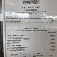 Menu changed. A bit smaller. No Chile rellanos😒 at Veganos Kitchen in Las Vegas