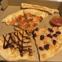 amazing pizza  at Veganos Kitchen in Las Vegas