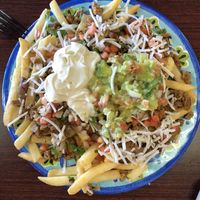 Asada Fries were great! at Veganos Kitchen in Las Vegas