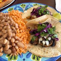 2 taco plate... tasty🧡 at Veganos Kitchen in Las Vegas