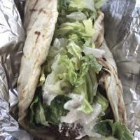 Huge falafel pita   at Mumtaz in Lafayette