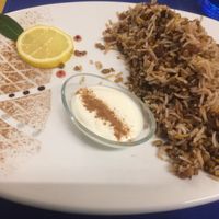 This is a main meal at Cardamom Persian Palace in Como