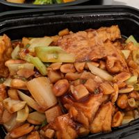 Kung Pao Tofu Takeout, this is my favourite. at So Good China Restaurant in Blaine