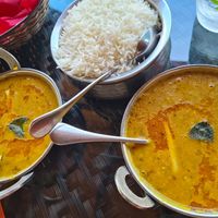 vegan dal at The Maharajas in Mahe