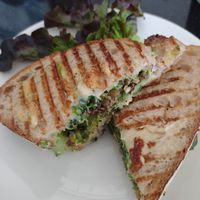 Pesto panini at Alchemy Vegan in Chiang Mai