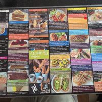 Massive menu at Alchemy Vegan in Chiang Mai