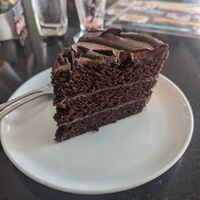 Chocolate cake at Alchemy Vegan in Chiang Mai