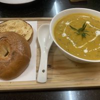 Carrot lentil soup   at Alchemy Vegan in Chiang Mai