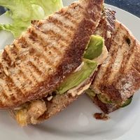 Vegball pesto panini   at Alchemy Vegan in Chiang Mai