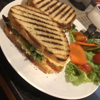 Pumpkin Date Panini (this is with gluten free bread) at Alchemy Vegan in Chiang Mai