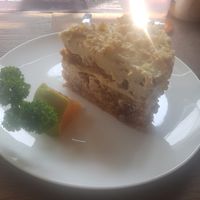 Big piece of Jjummy carrot cake! at Alchemy Vegan in Chiang Mai